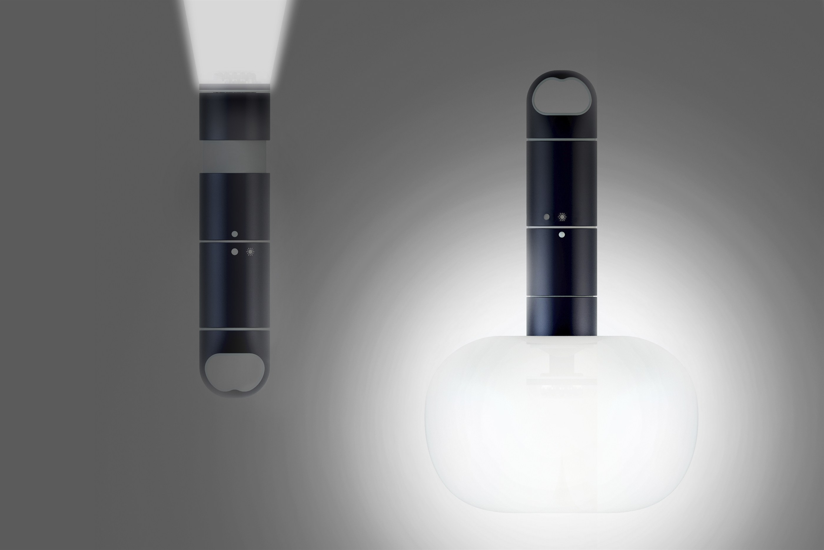 Balloon Flashlight — Transformable Flashlight designed by Taehun Ko, Self-initiated, 2010