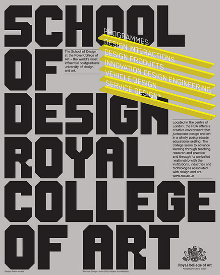 School of Design RCA poster